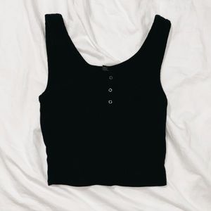 Forever 21 Black cropped tank